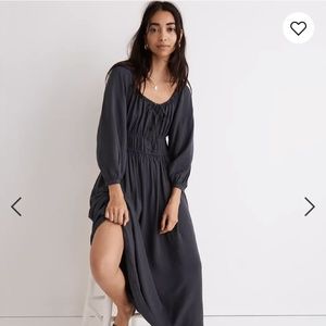 Madewell twill Sophia midi dress